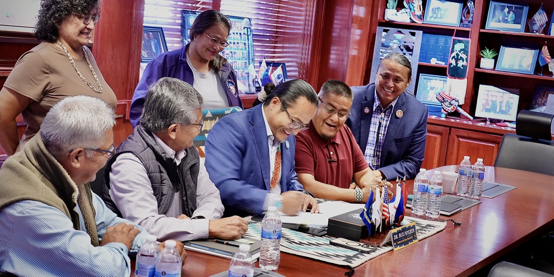 Navajo President Buu Nygren signs emergency legislation to pay for...