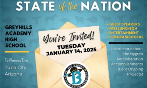 Navajo President Buu Nygren invites Navajo public to 2nd Annual...