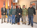 Delegate Damon receives report on capital outlay funding from the Deputy Secretary of New Mexico Indian Affairs